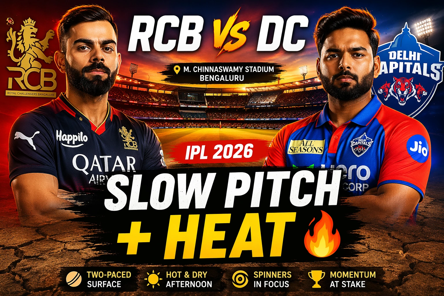 RCB vs DC