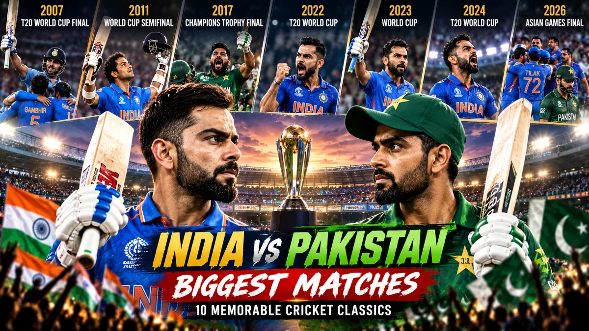 India vs Pakistan Biggest Matches: 10 Memorable Cricket Classics